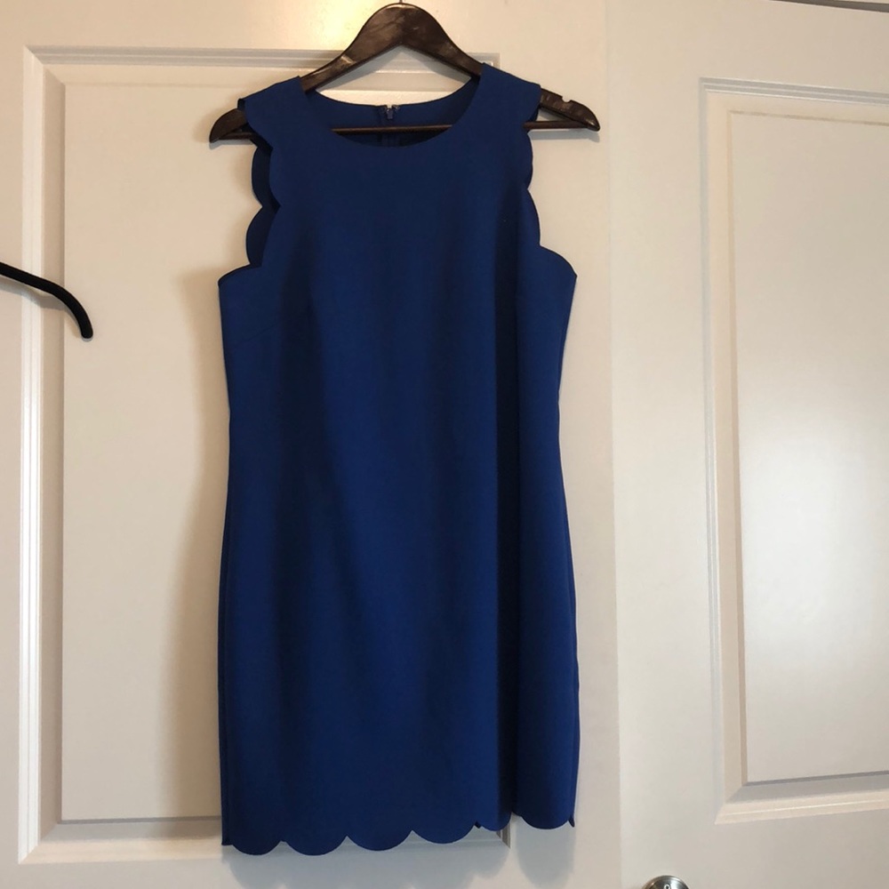 Cobalt blue j crew shift dress